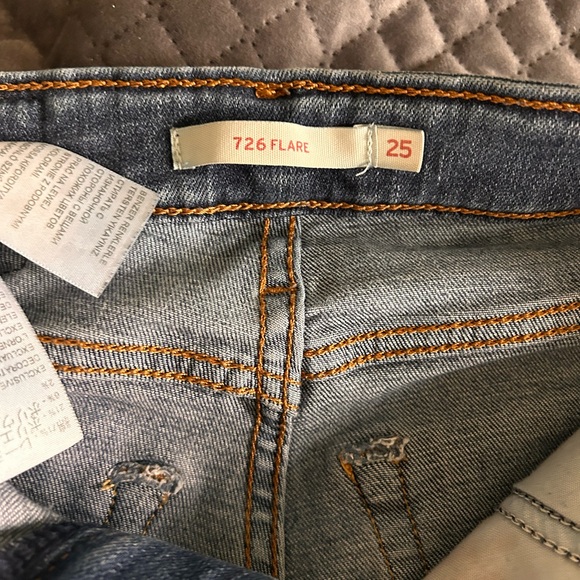 Levi's Blue 726 Flare Women's Jeans - Picture 4 of 6